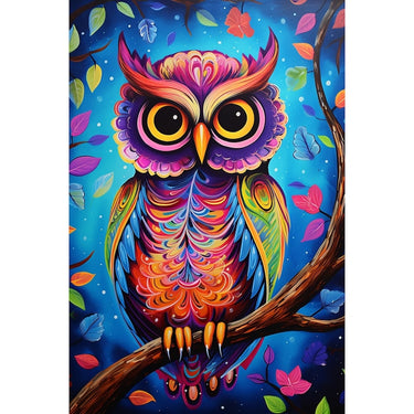 Colourful Owl Canvas